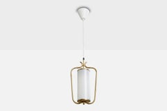 Valinte, Pendant Light, Brass, Glass, Finland, 1950s