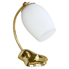 Valinte, lampada da tavolo, ottone, vetro, Finlandia, anni '50