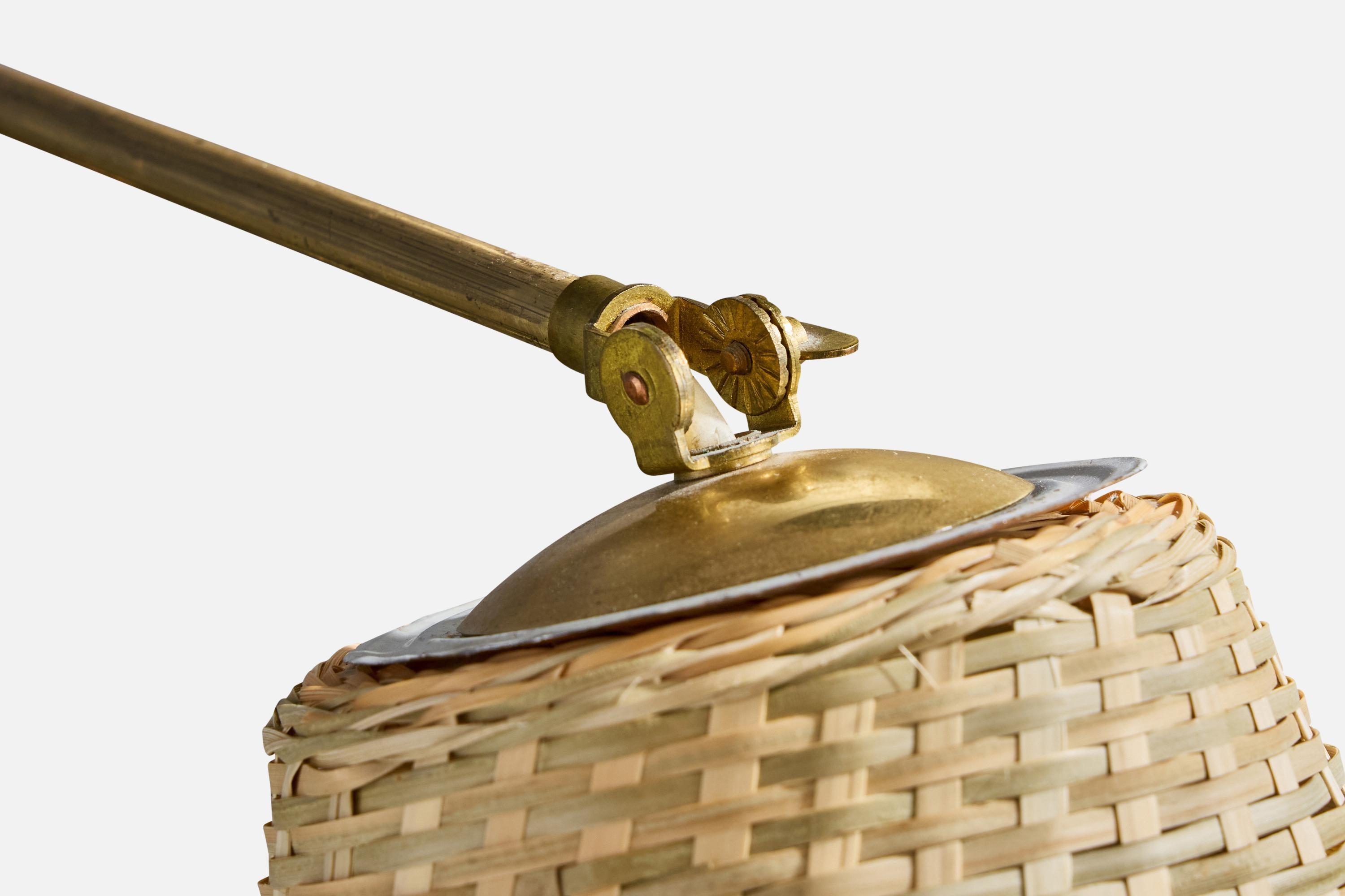 Valinte, Aplique, Latón, Ratán, Finlandia, Años 50 en venta 3