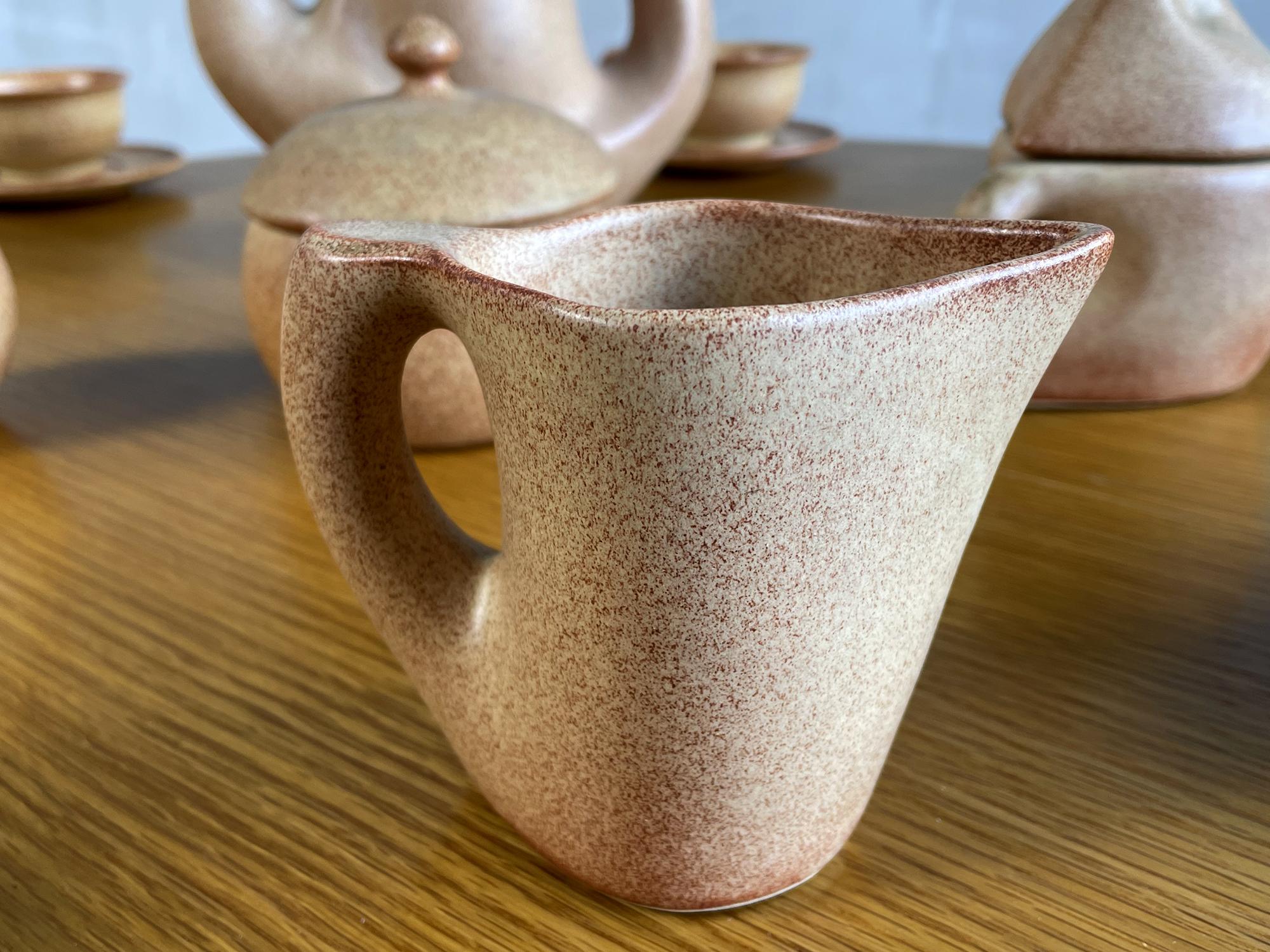 Vallauris, servicio de café de 17 piezas, Francia 1960 en venta 2