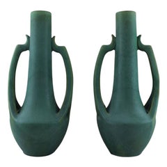 Vallauris, a Pair of Large French Vases in Ceramics, 1940s-1950s