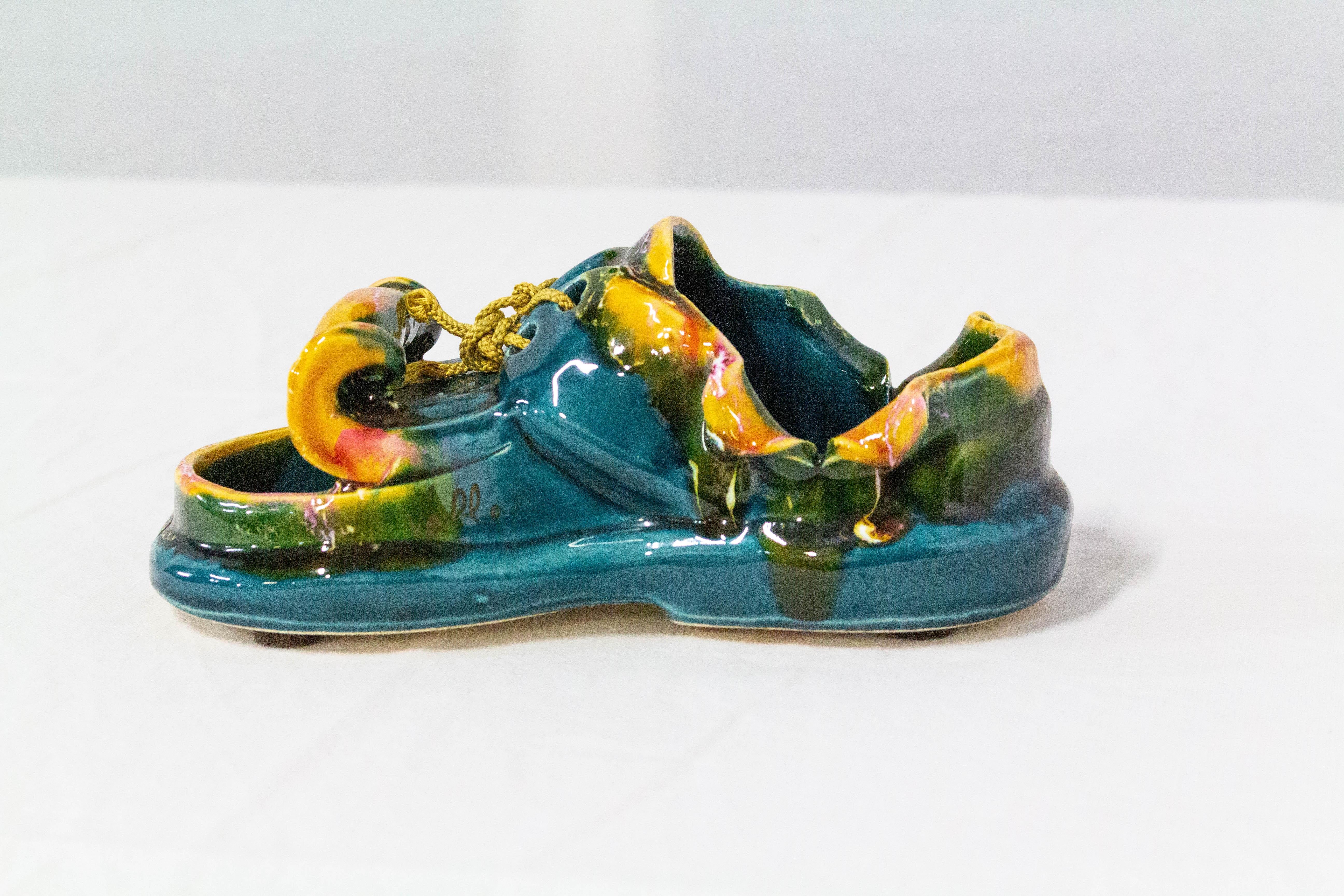 Vallauris Ashtray or Vide-Poche Shoe, Midcentury In Good Condition In Labrit, Landes