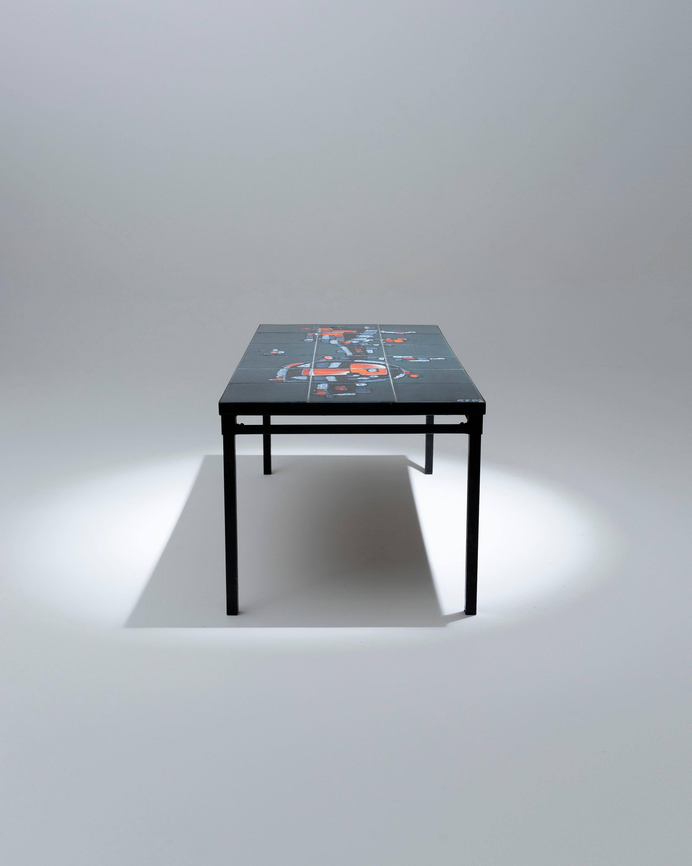 Vallauris Belarti ceramic coffee table In Good Condition In PARIS, FR