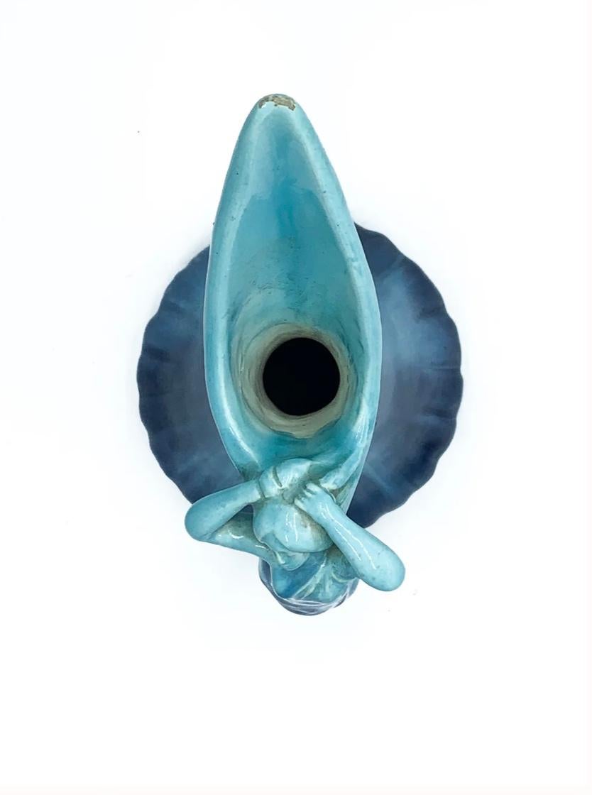Brocca in ceramica blu Vallauris AM degli anni '50 in vendita 1