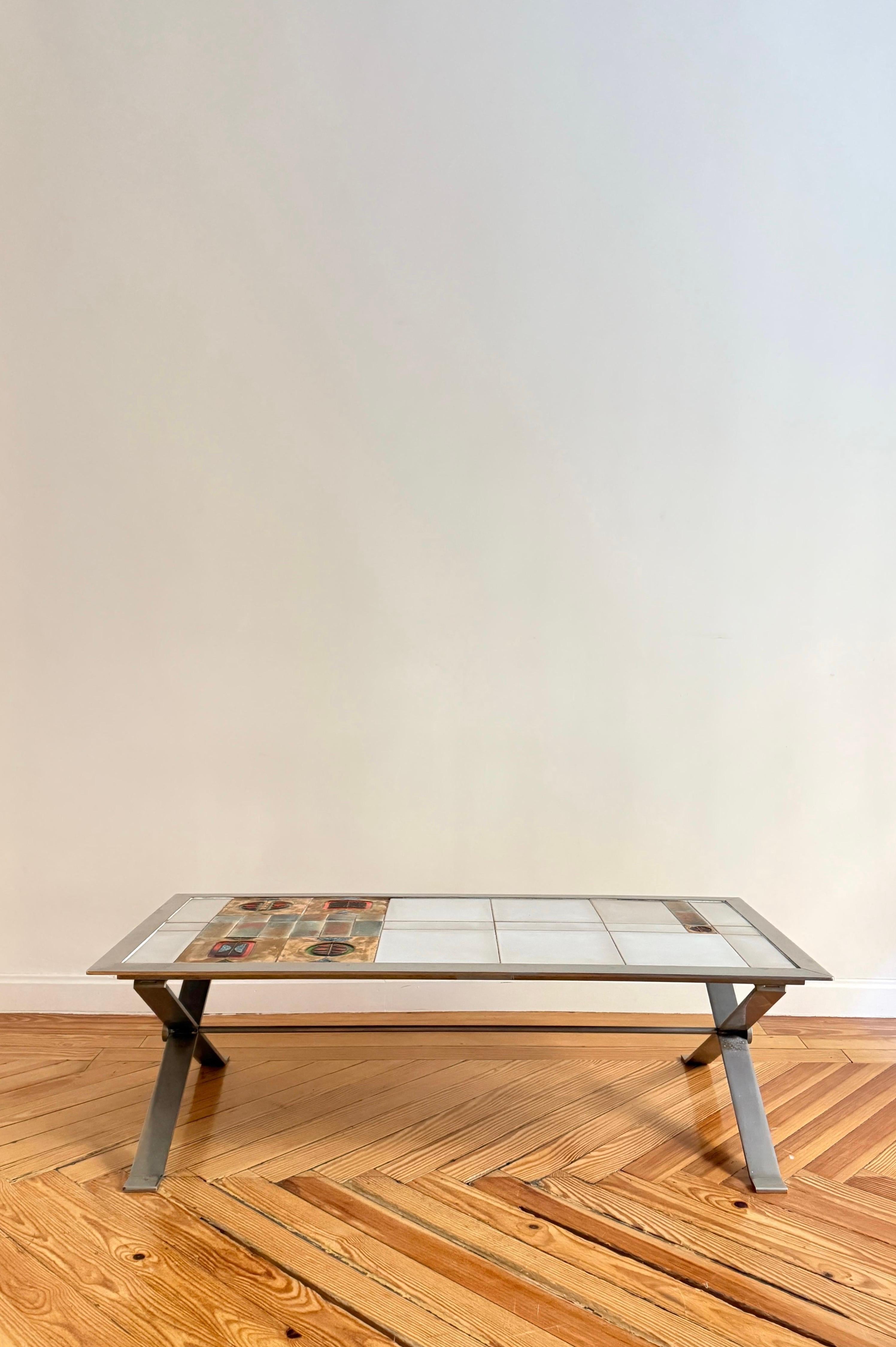 Vallauris Ceramic Table designed by Sir Terence Conran État moyen - En vente à MADRID, ES