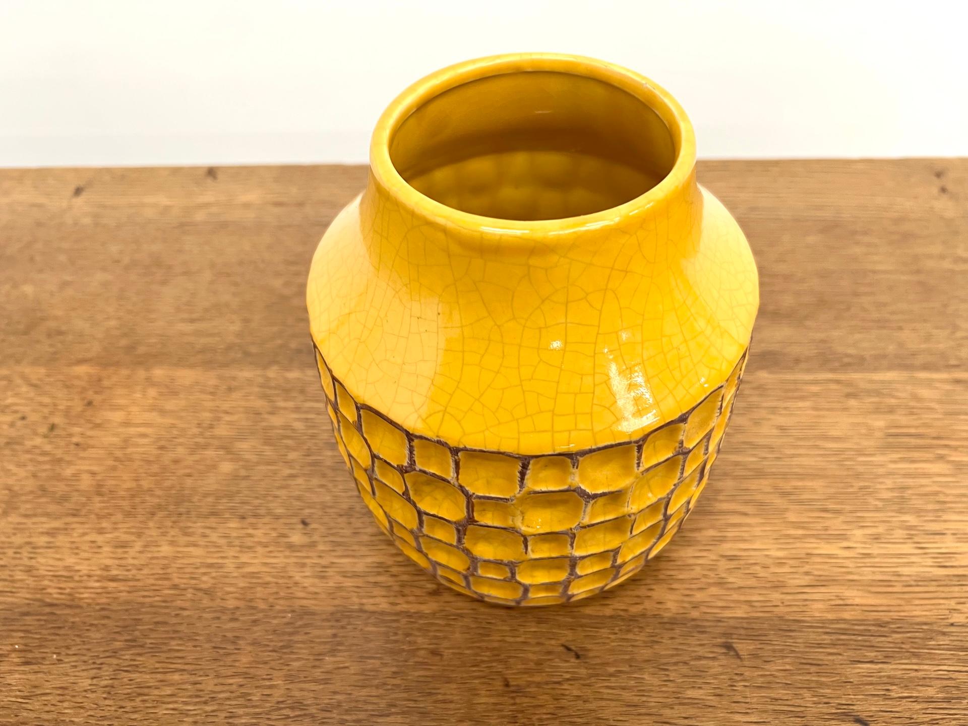Keramikvase Vallauris, 1970er Jahre. im Zustand „Gut“ im Angebot in LYON, FR