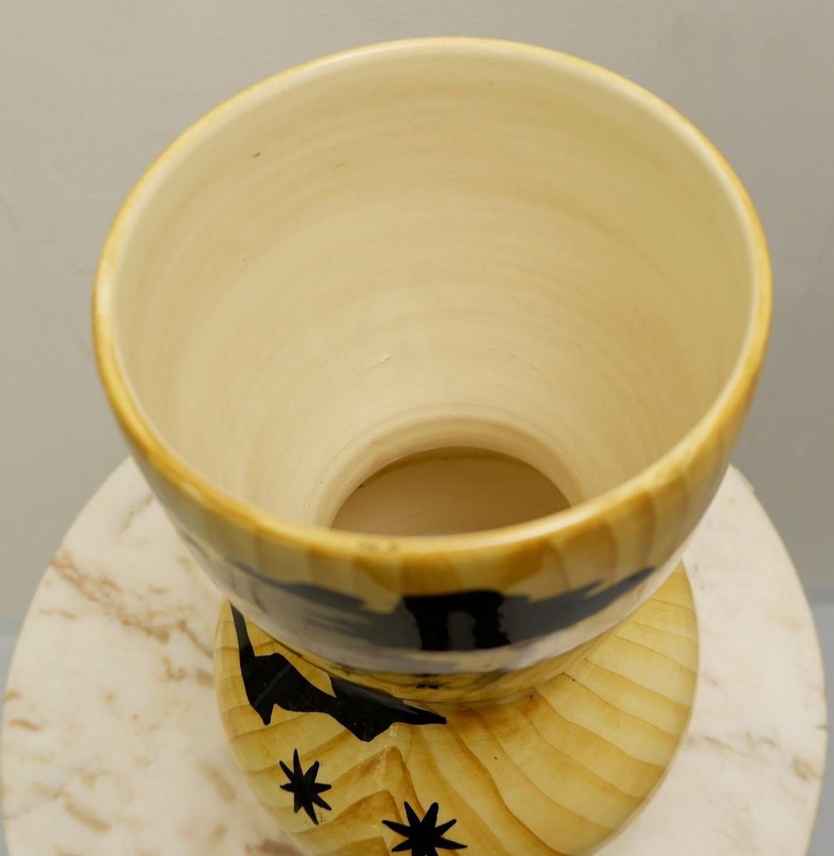 European Vallauris Ceramic Vase by Granjean Jourdan, 1960s