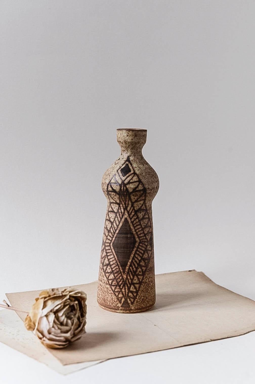 Vallauris Ceramic Vase by Jacques Fonck & Jean Mateo For Sale 1