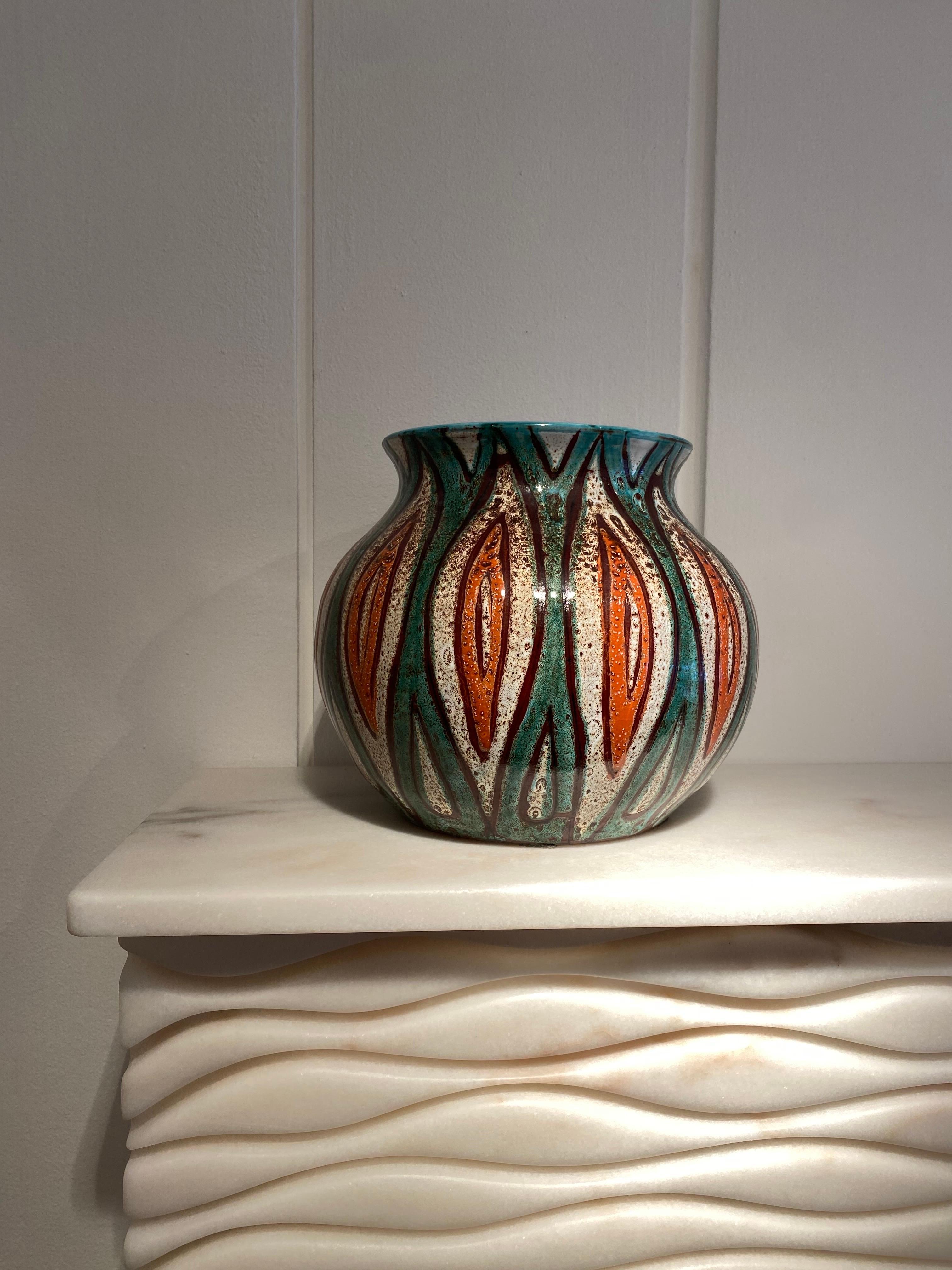 Mid-Century Modern Vallauris Ceramic Vase 