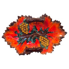 Vallauris Ceramic Wall Art by Vallauris AM, Vintage Folk Art, 1974