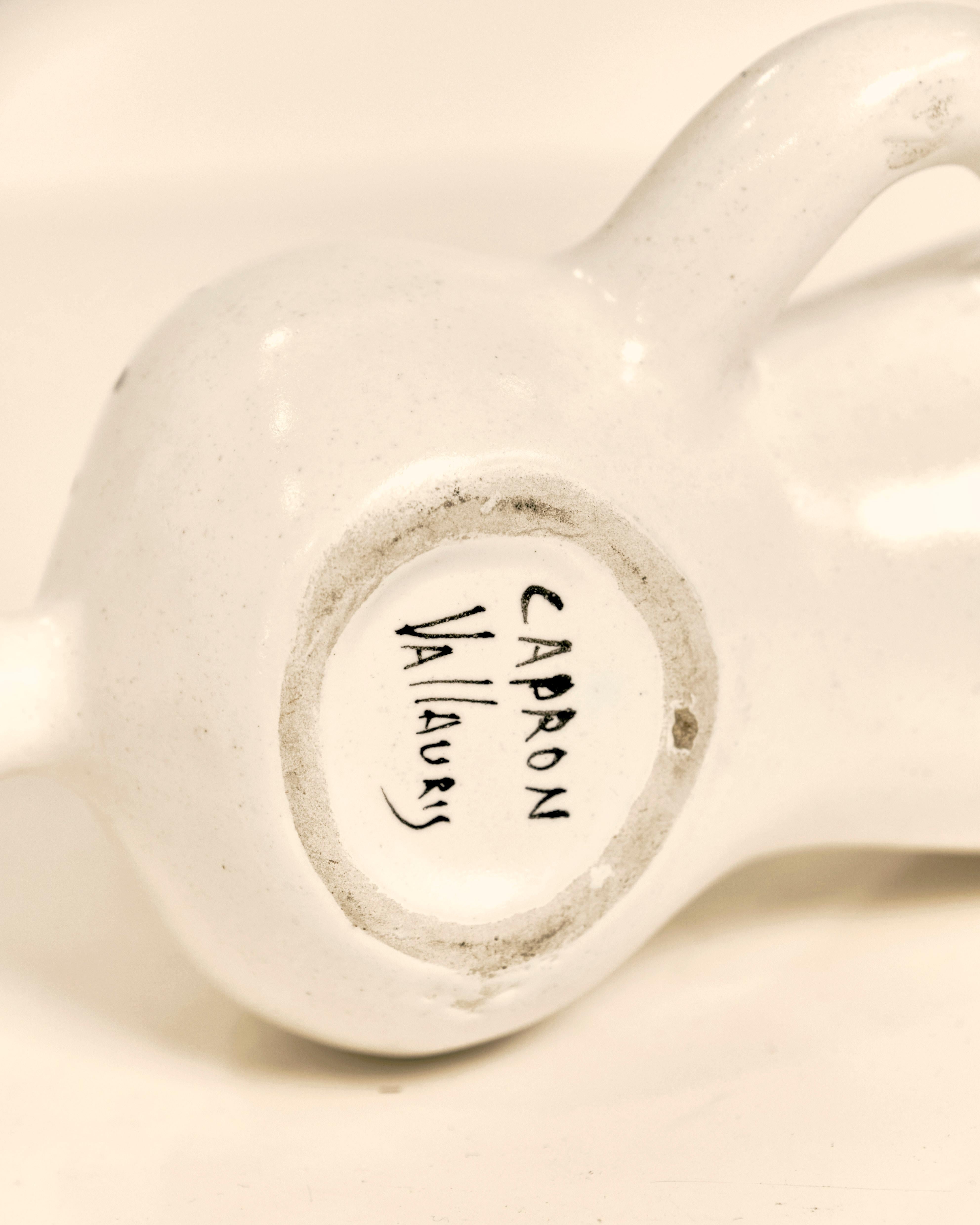 Smaltato Vaso da parete in ceramica Vallauris AM di Roger Capron in vendita