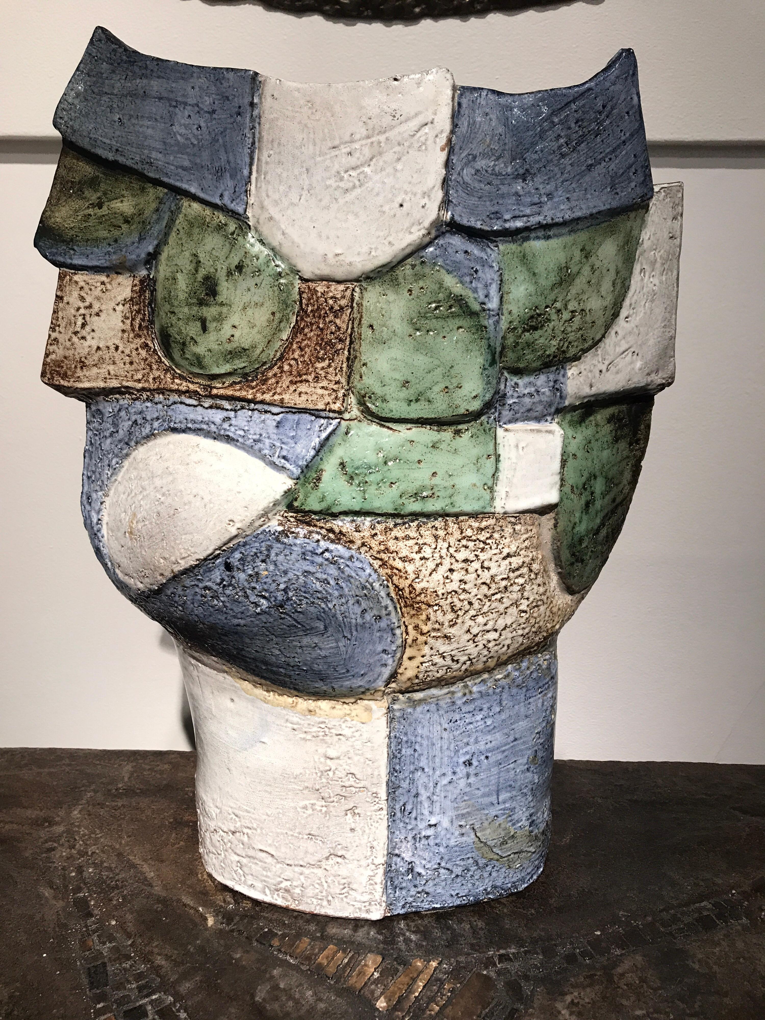 Late 20th Century Vallauris Ceramique Vase