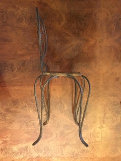 Sedia decorativa Vallauris di Le Duc Raymond, Francia, 1950