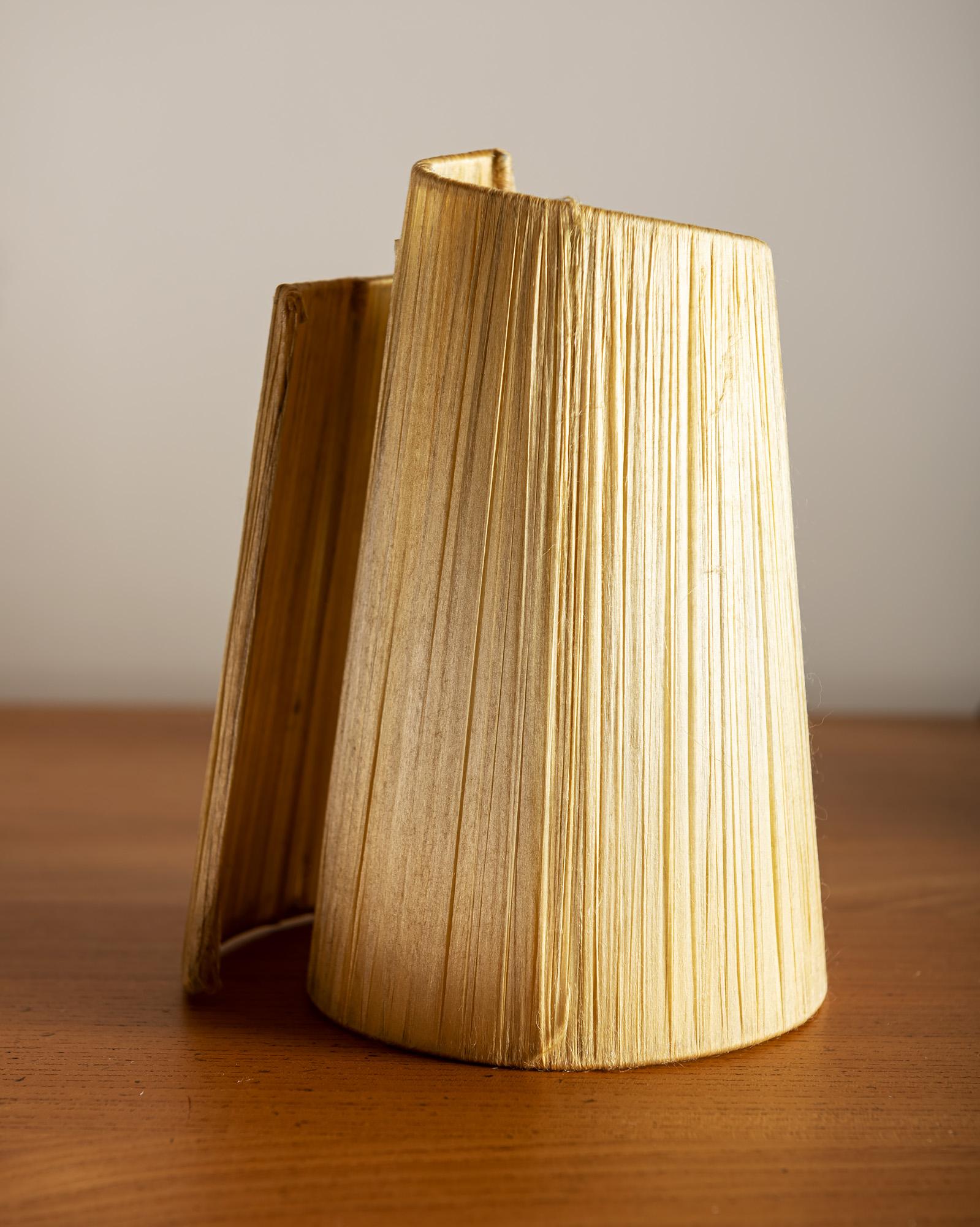 Vallauris Faux Bois Lamp with Spiral Shade, France, 1950s 6