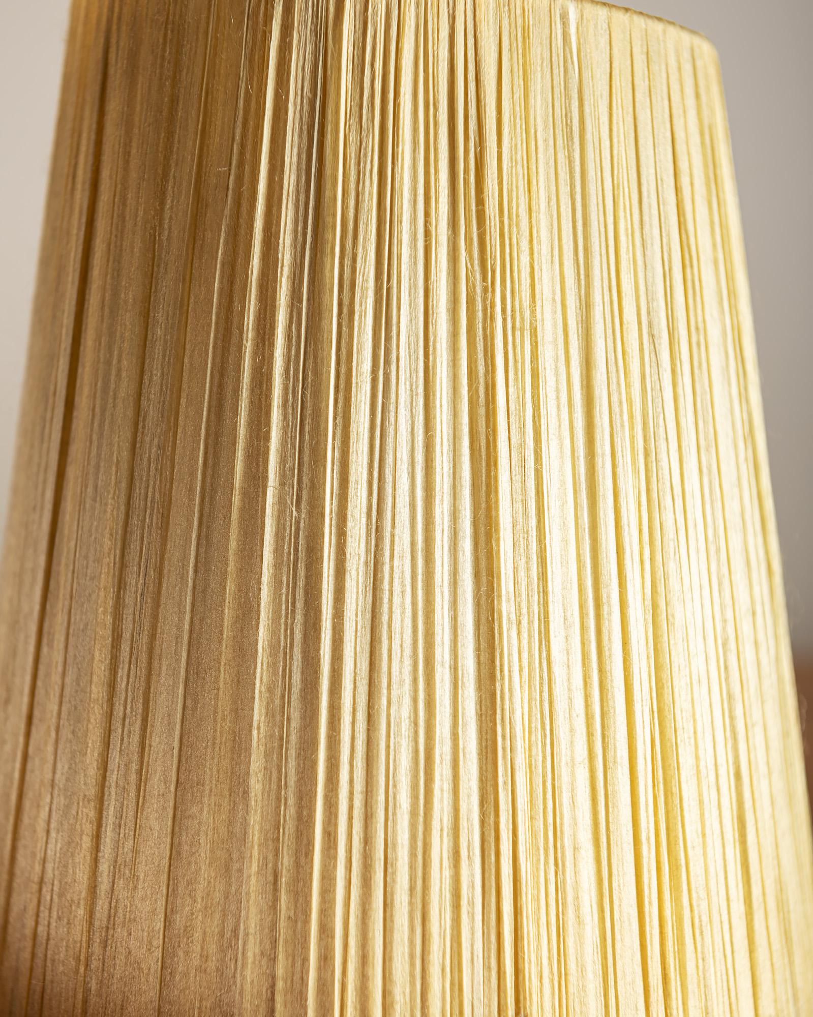 Vallauris Faux Bois Lamp with Spiral Shade, France, 1950s 7