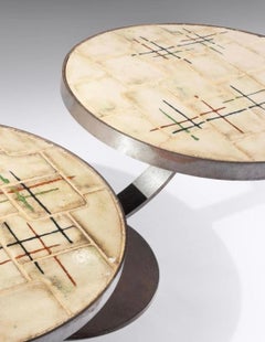 Table basse Vallauris France, milieu du 20e siècle, signée Barrois