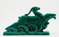 Vallauris French Art Deco Ceramic Antelope, 1930s