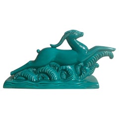Vallauris French Art Deco Ceramic Antelope 1930s