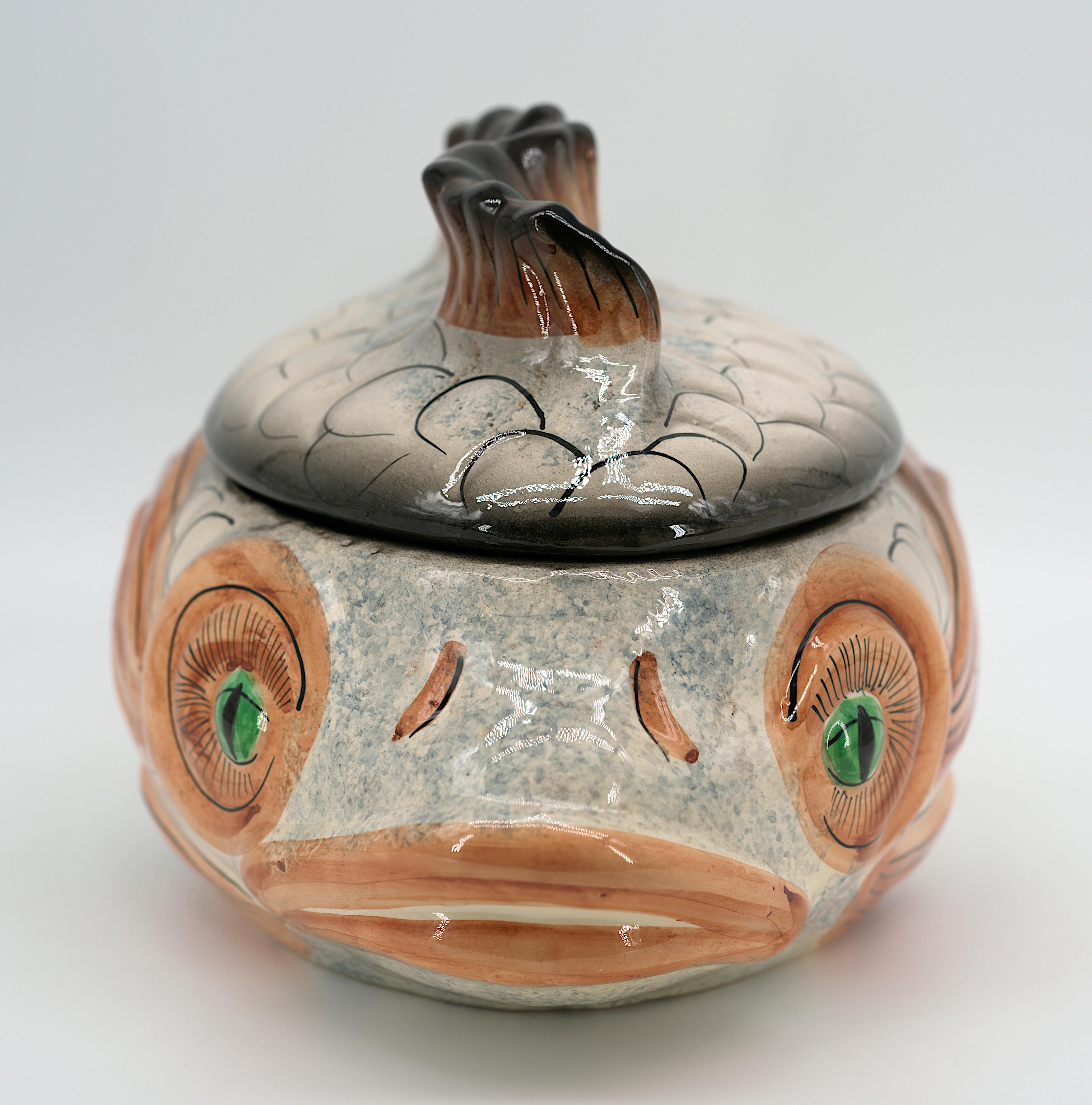 Service de table à poisson en céramique de VALLAURIS, vers 1970 en vente 3