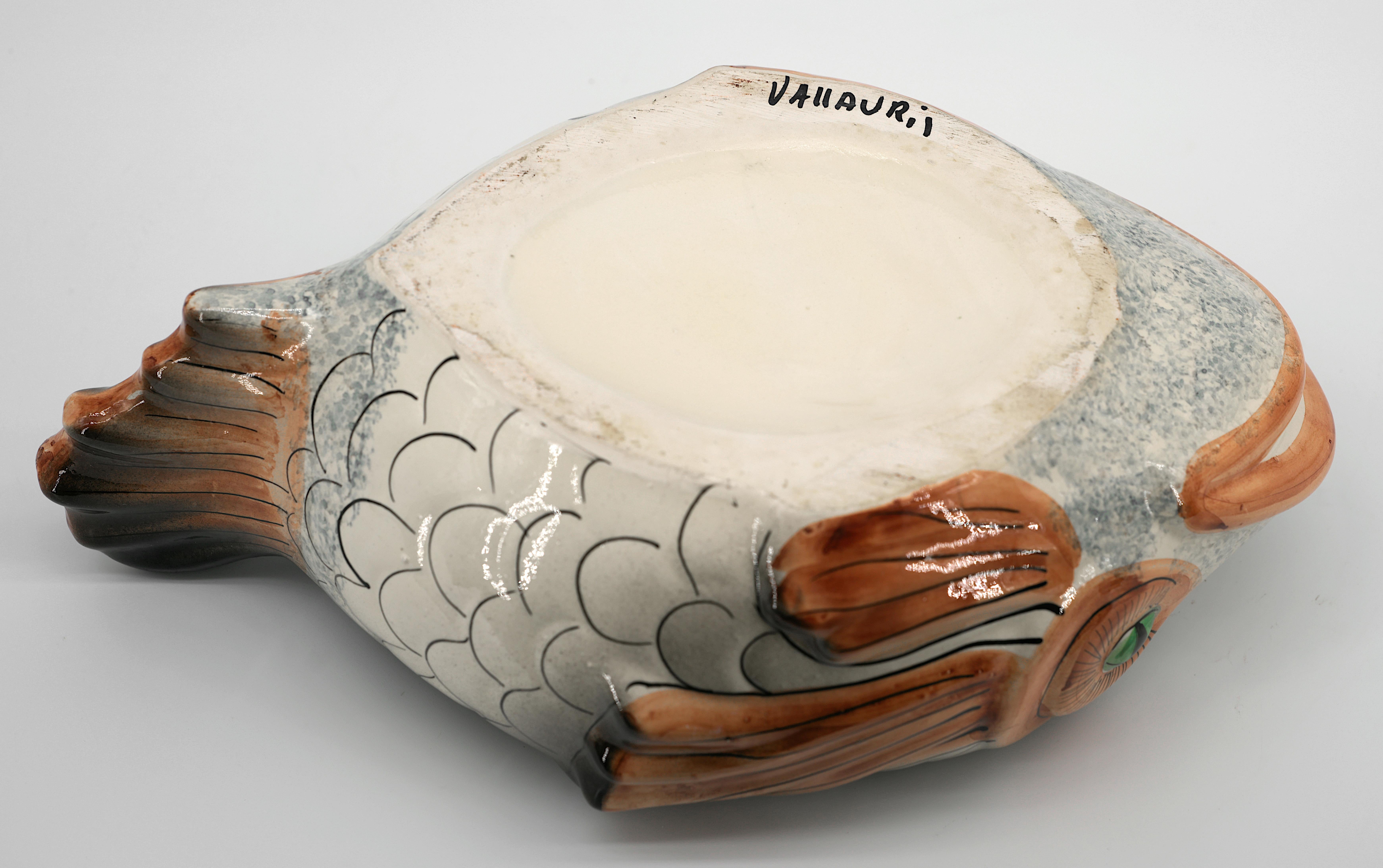Service de table à poisson en céramique de VALLAURIS, vers 1970 en vente 9