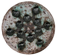 VALLAURIS French Mid-century Ceramic Snail Set, 1960s