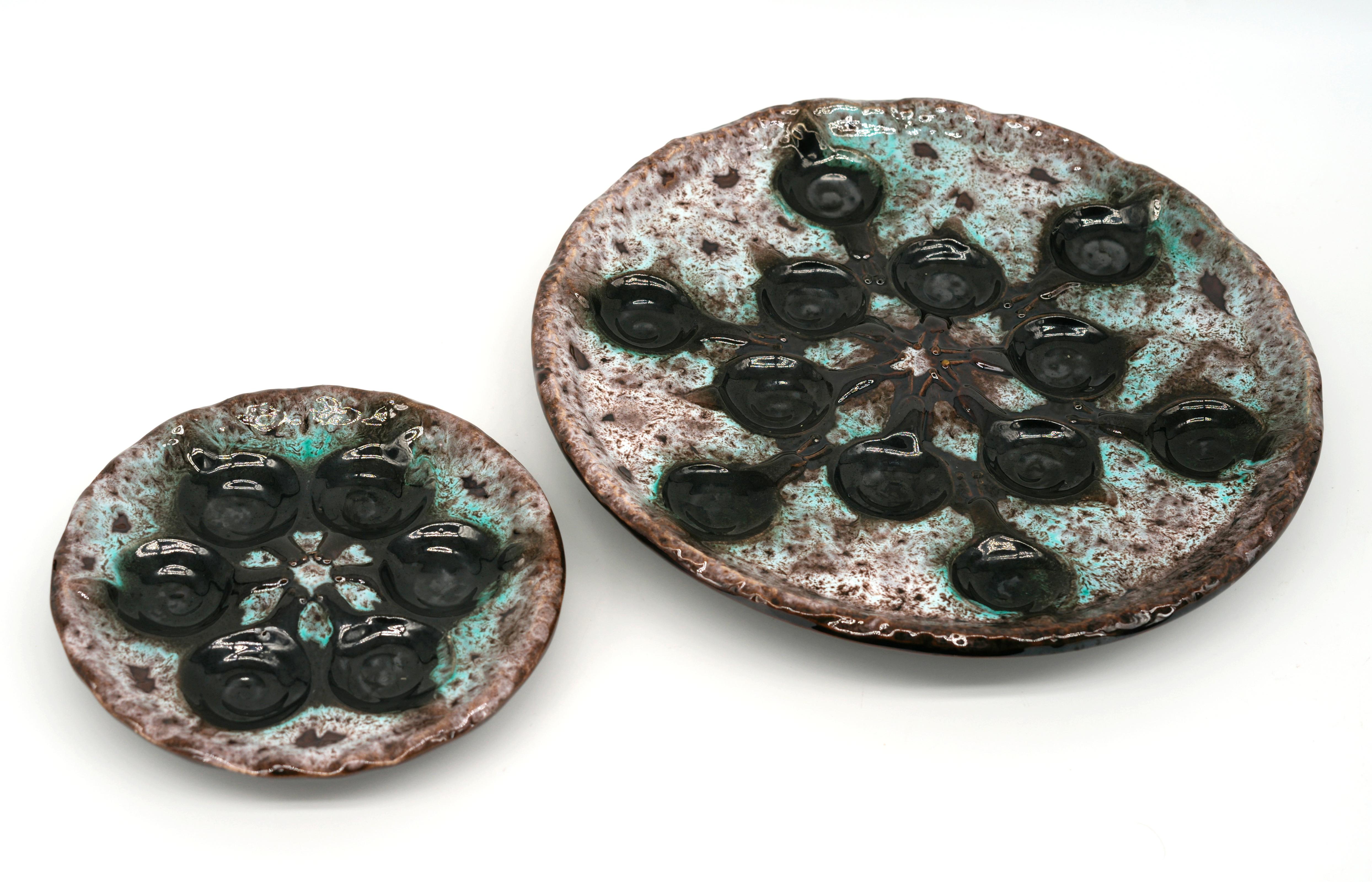 Céramique Ensemble escargots français VALLAURIS du milieu du siècle dernier, années 1960 en vente