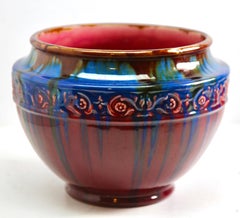 Vallauris Glazed Art Nouveau Planter Jardinière, 1930s