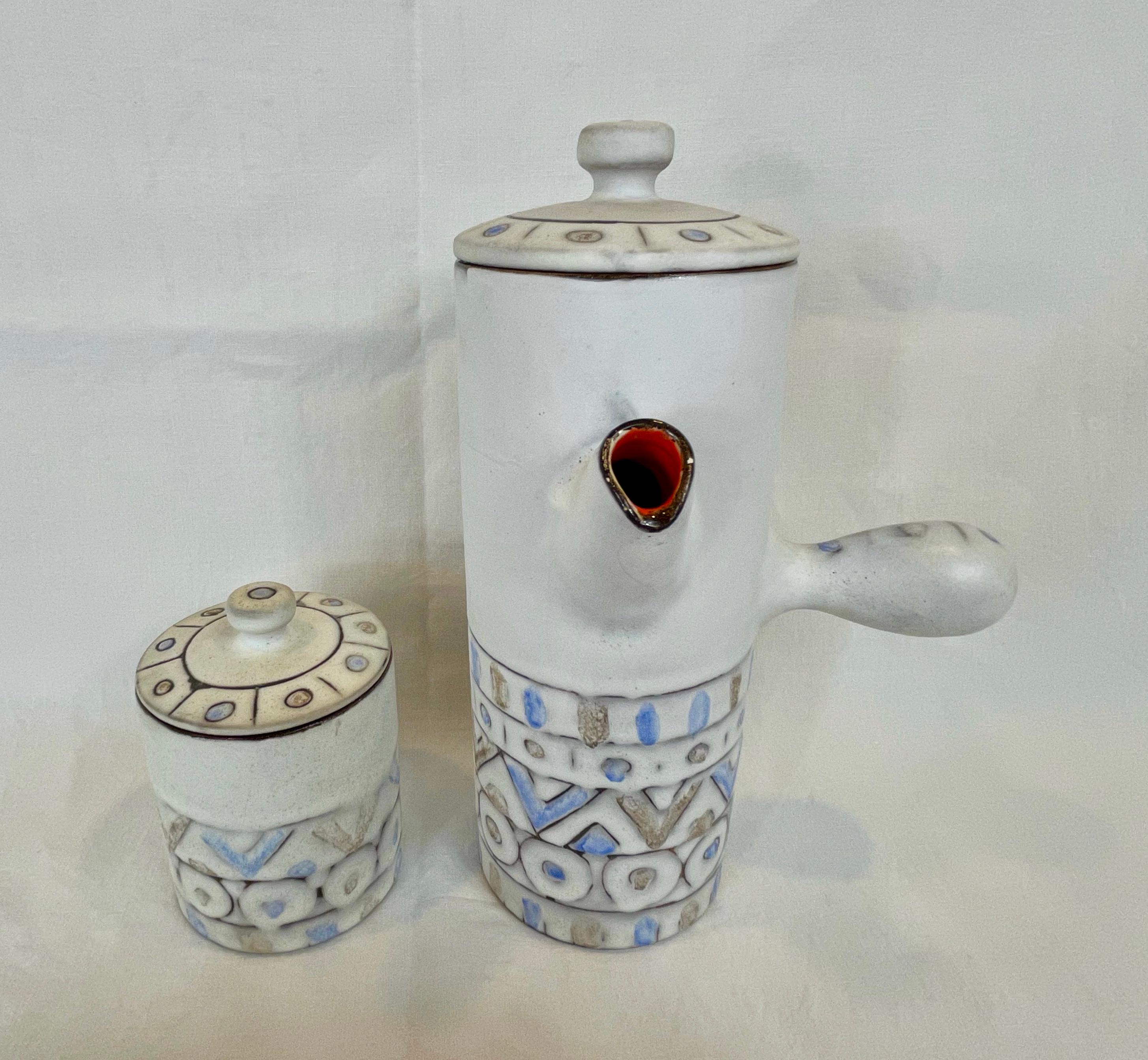 Vallauris Hot Chocolate Set by Alain Maunier 1960s For Sale 2