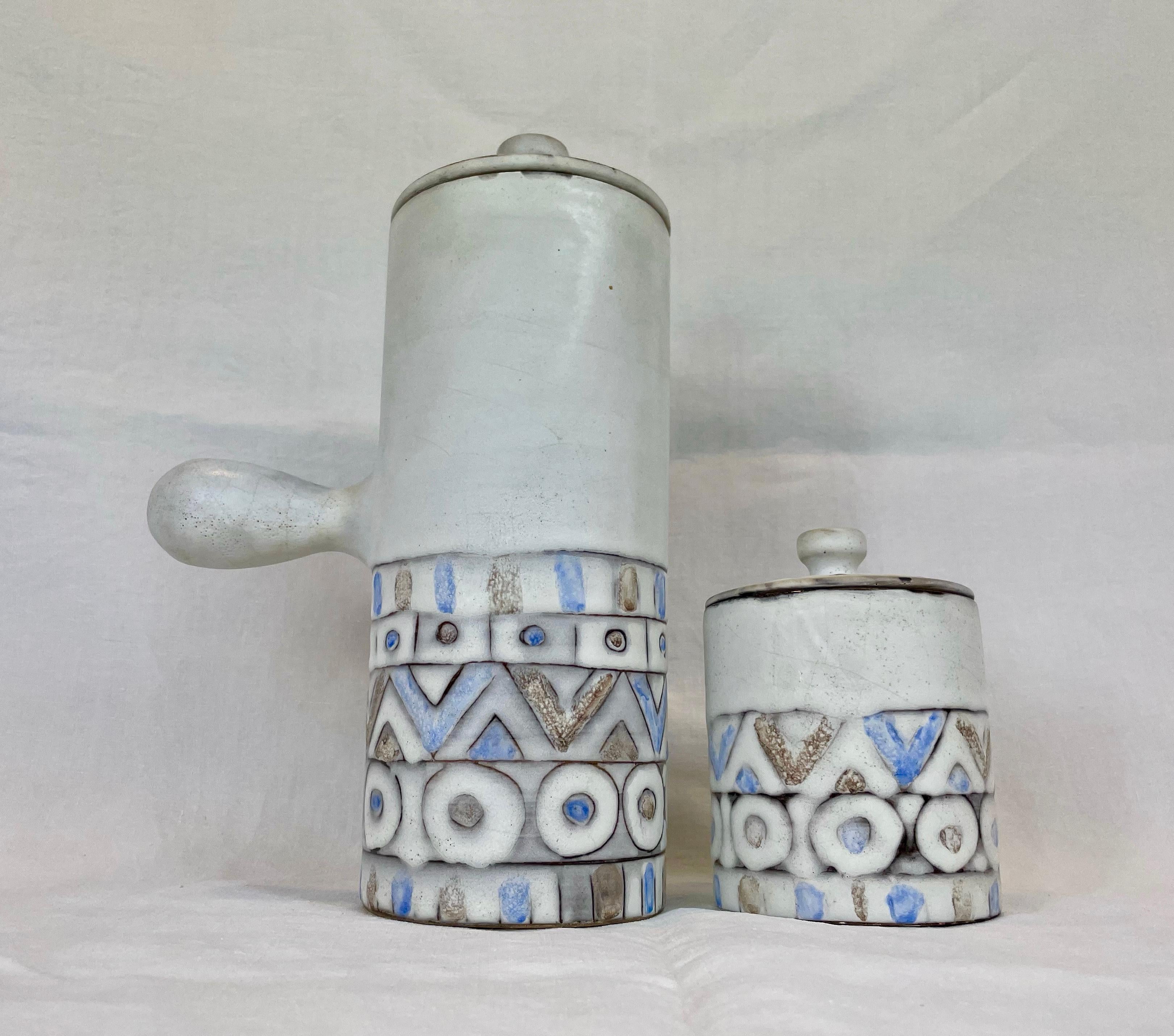 Vallauris Hot Chocolate Set by Alain Maunier 1960s For Sale 5