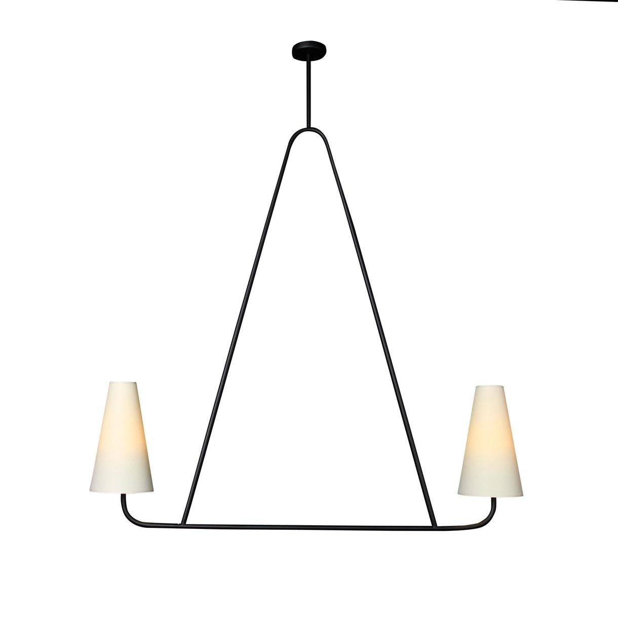 American 'Vallauris IV' Four-Arm Chandelier in the Style of Jean Royère