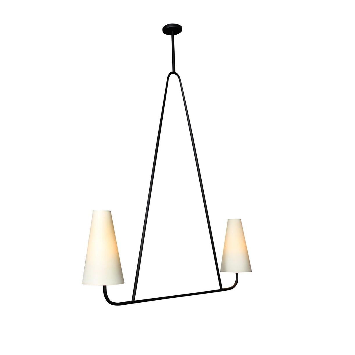 'Vallauris IV' Four-Arm Chandelier in the Style of Jean Royère In New Condition In Glendale, CA