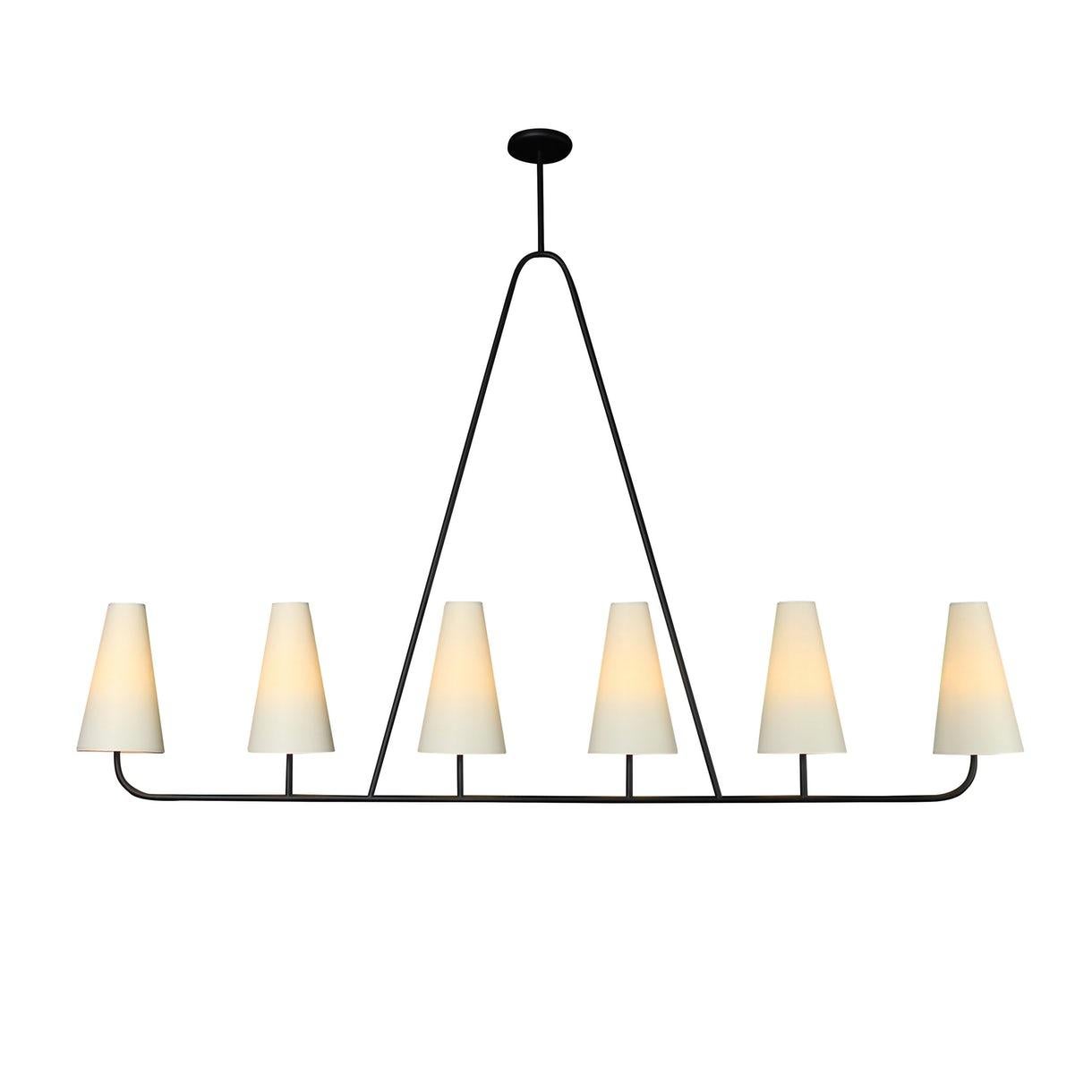 Contemporary 'Vallauris IV' Four-Arm Chandelier in the Style of Jean Royère