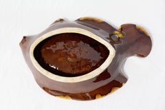 Vallauris Majolica Serving Platter or Centerpiece Fish Design Midcentury