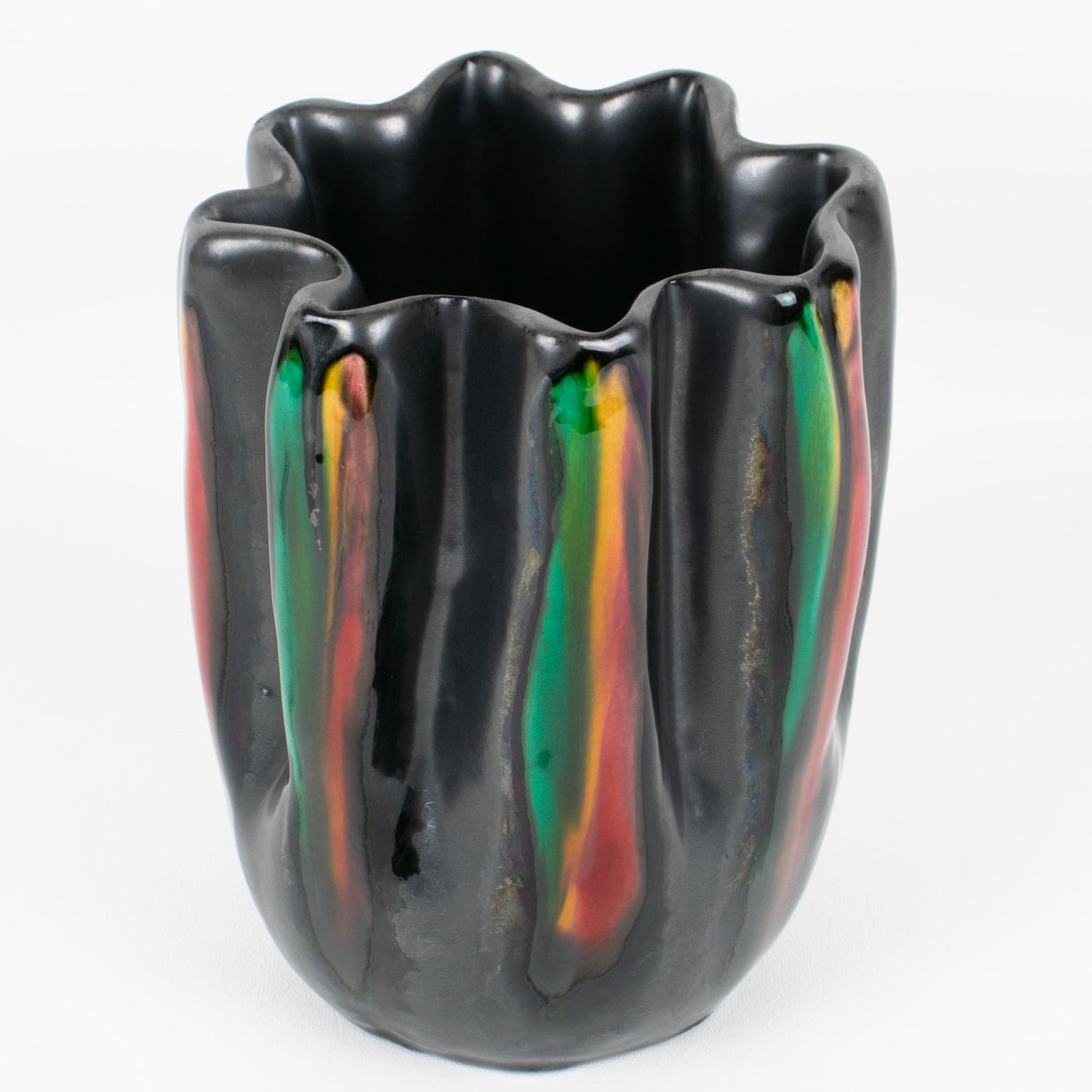 Francese Vaso in ceramica di Vallauris AM, Francia, circa 1950 in vendita