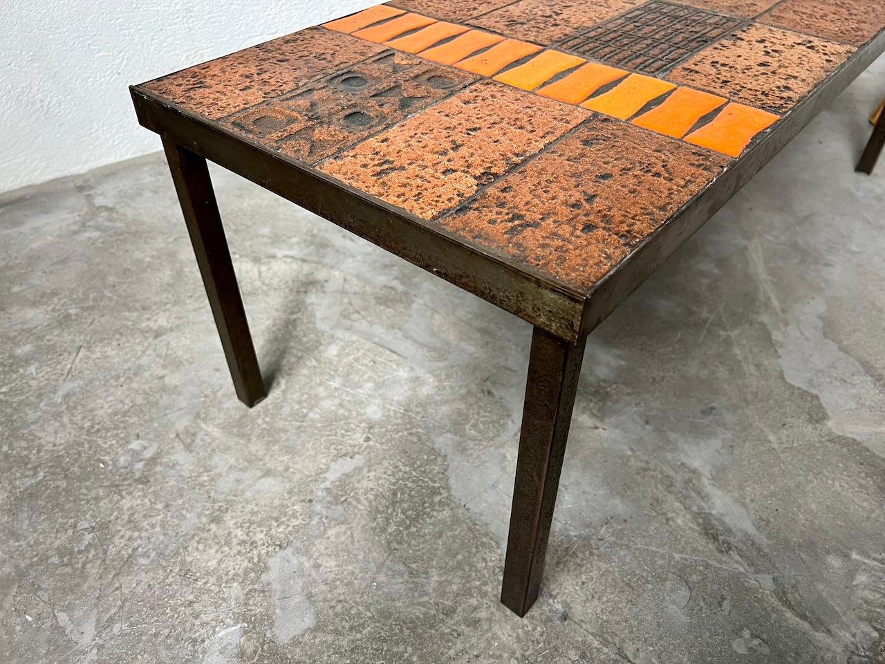 Vallauris rare coffee table, France, 1960 en vente 3