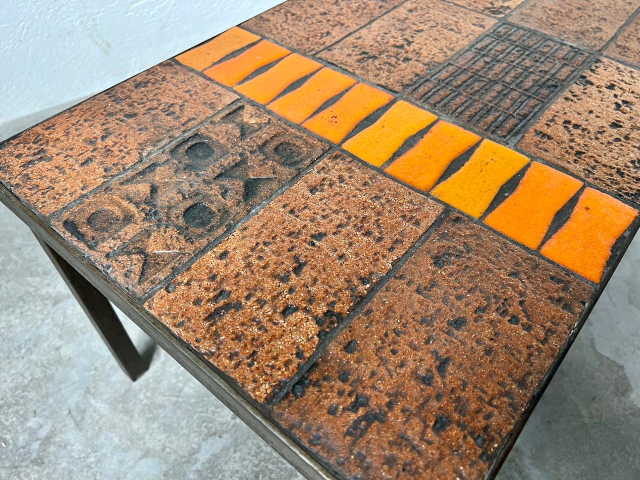 Vallauris rare coffee table, France, 1960 en vente 4