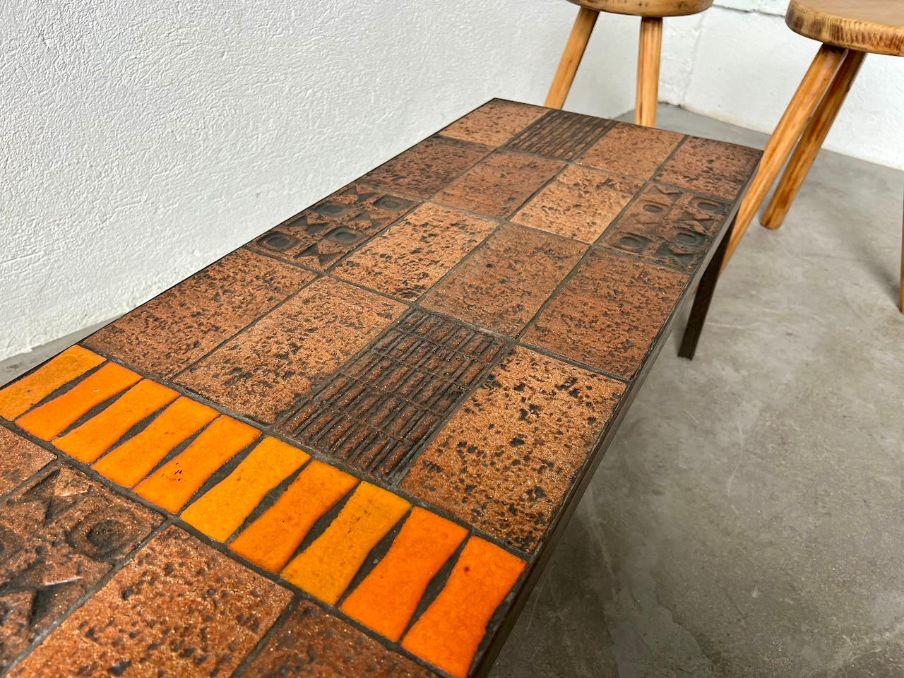 Vallauris rare coffee table, France, 1960 en vente 5