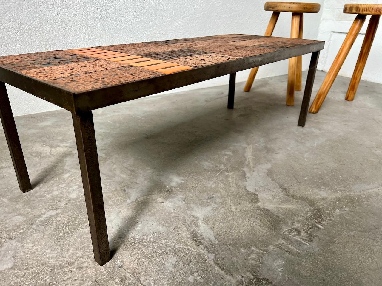 Vallauris rare coffee table, France, 1960 en vente 6