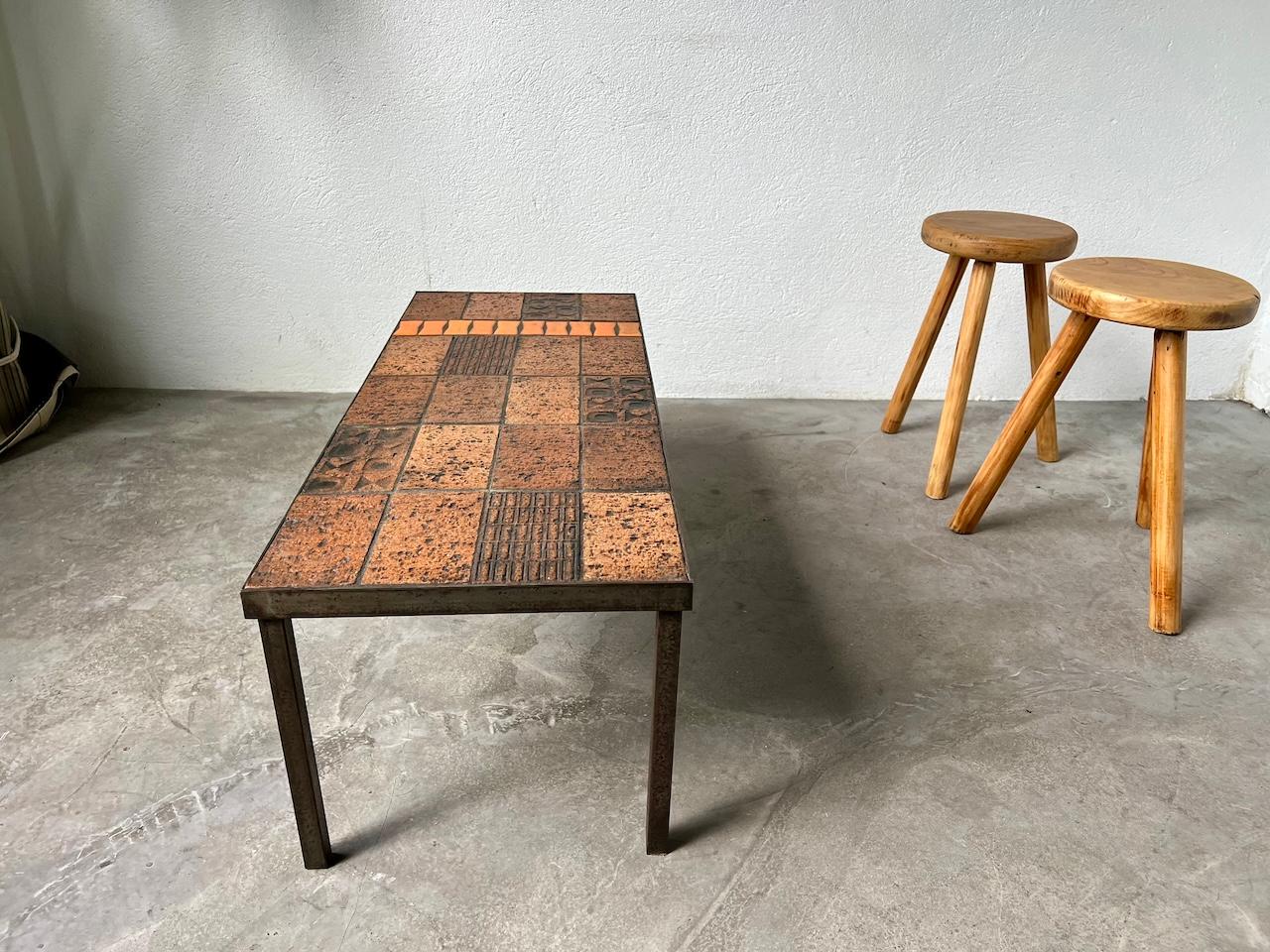 Vallauris rare coffee table, France, 1960 en vente 7