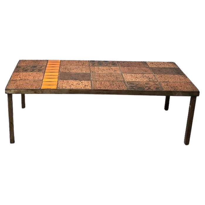 Vallauris rare coffee table, France, 1960