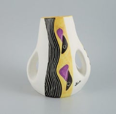 Vallauris. Unique Ceramic Vase in Organic Form, 1960s / 70s