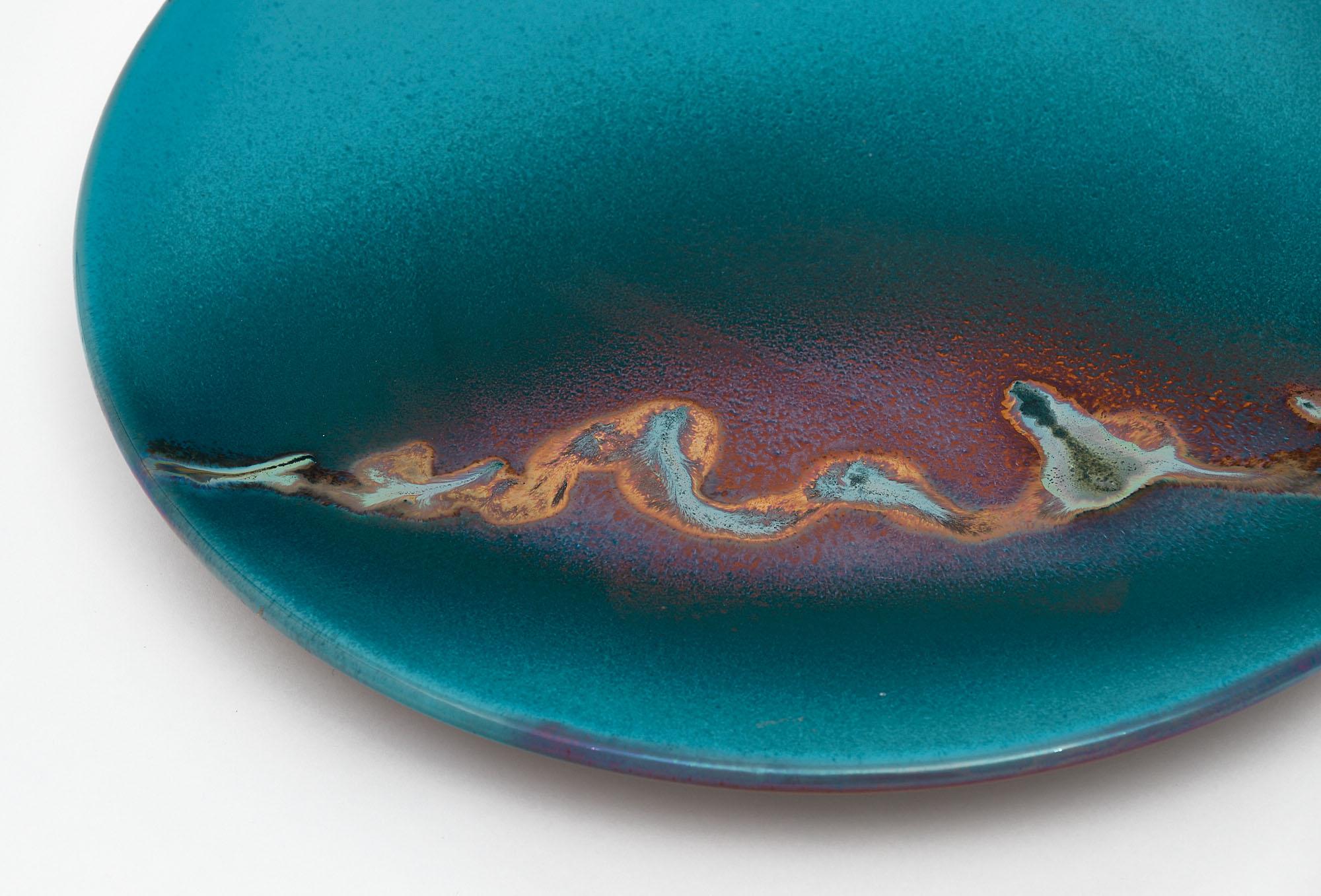 Mid-Century Modern Vallauris Vintage Ceramic Plate For Sale