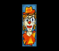 Wall Art Panel ‘LE CLOWN’ by Artist La Grange for Vallauris C1960 FREE SHIPPING