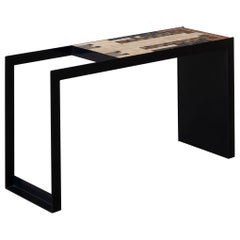 Valle Handcrafted Mosaic and Marble Side Table by RYTSOLA, Italian Design