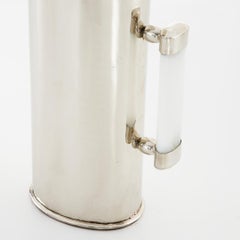 Valle Large Silver Alpaca & Cream Onyx Stone Pitcher