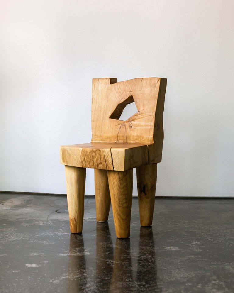 Valletta oak chair sculpted by Vince Skelly
Dimensions: H 84 x W 46 x d 49 cm
Materials: Oak

All of his works are hand-sculpted by Vince Skelly from a single block, thus the item will be slightly different from the one in pictures.

Vince Skelly is