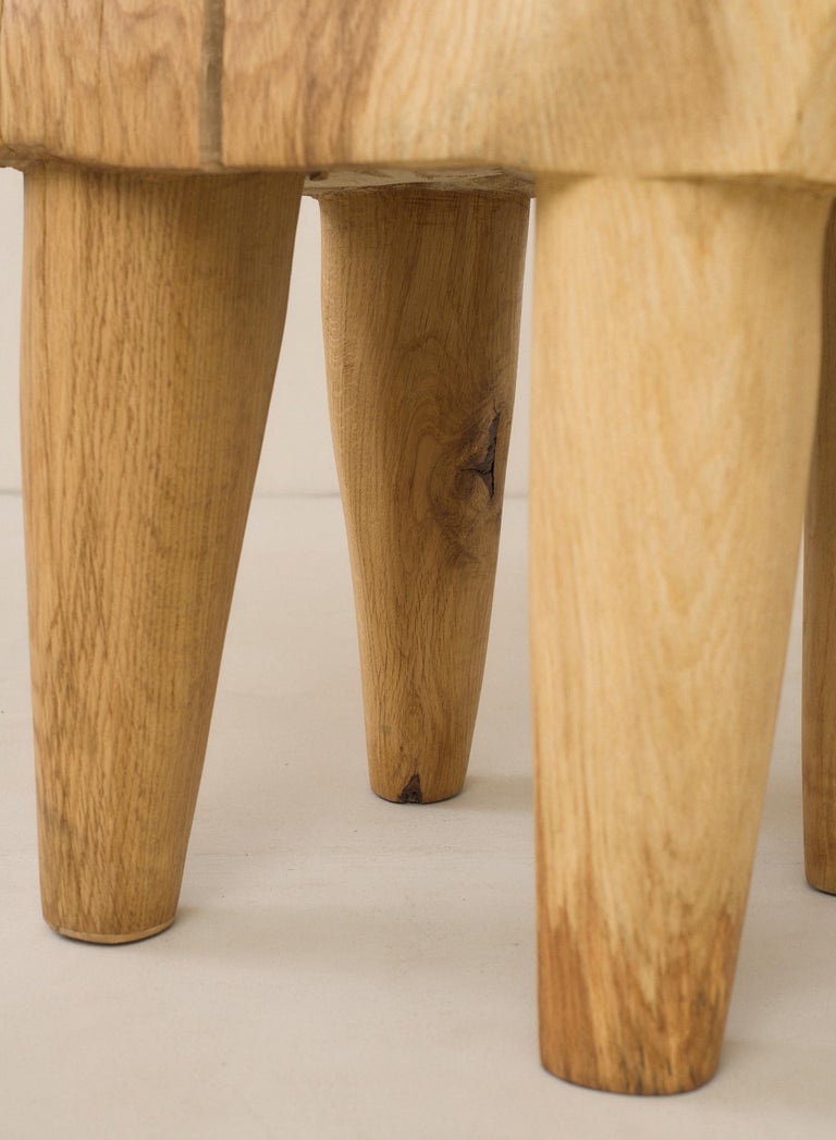 Contemporary Valletta Oak Chair Sculpted by Vince Skelly