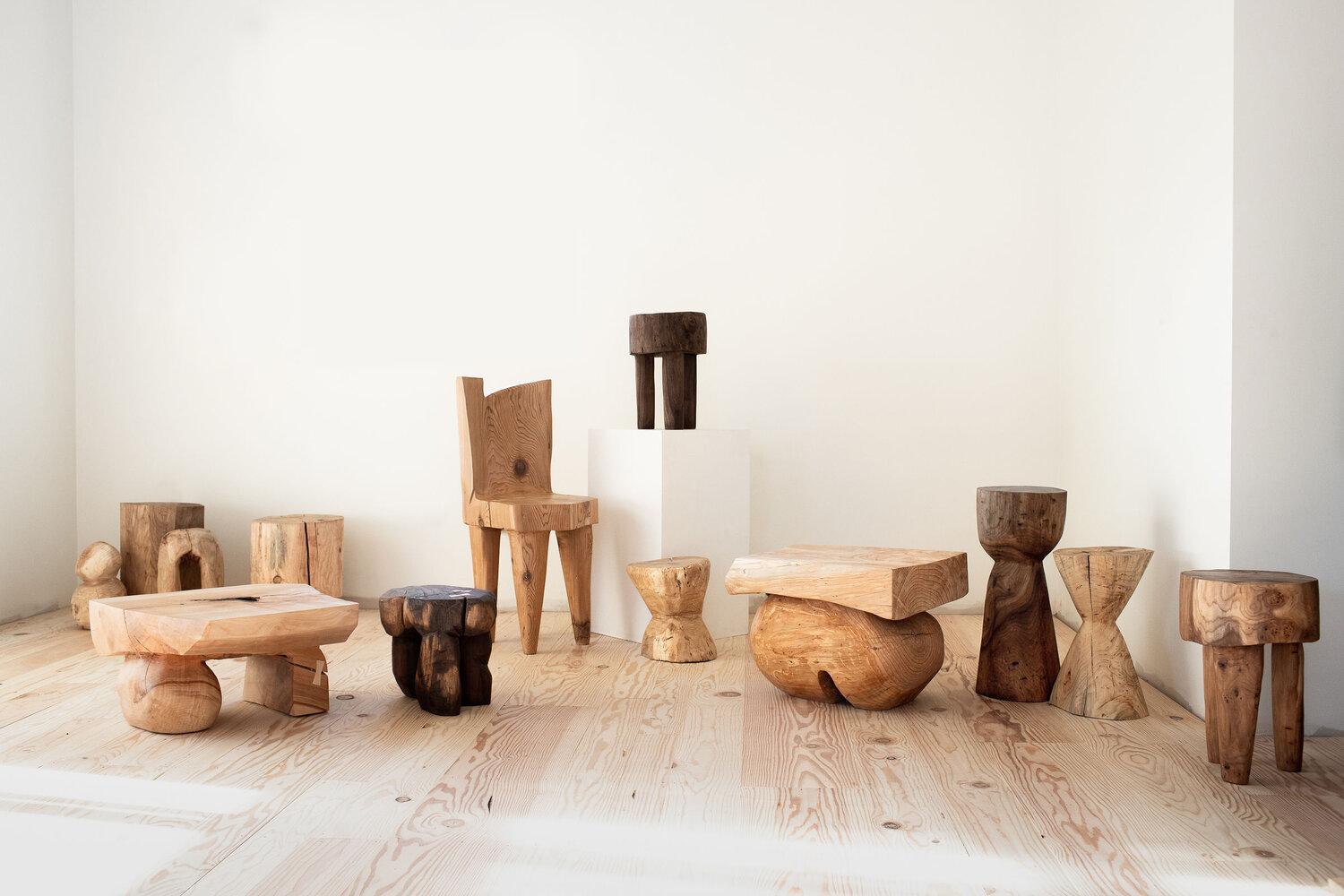 Valletta Oak Chair Sculpted by Vince Skelly 1