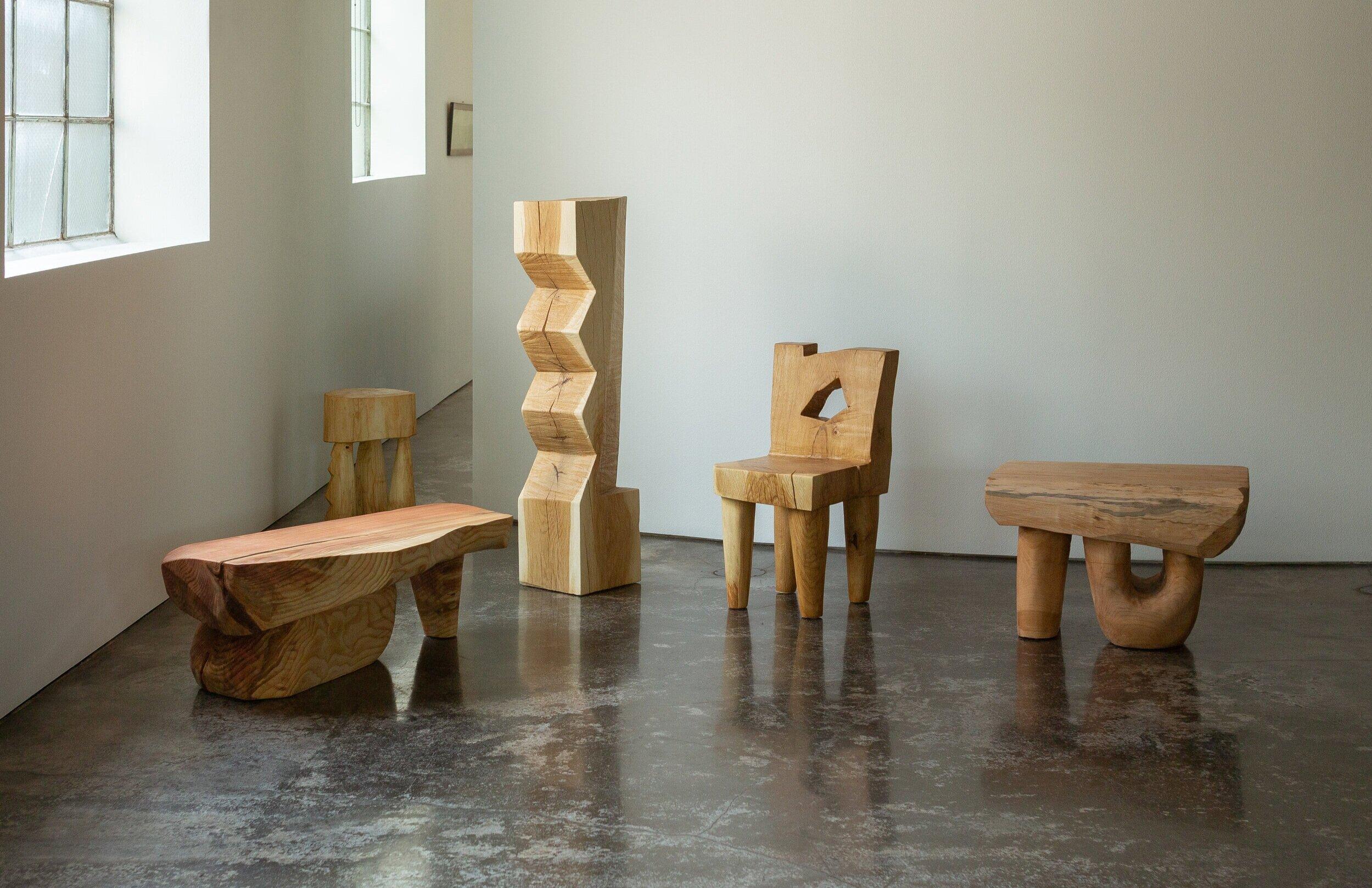 Valletta Oak Chair Sculpted by Vince Skelly 2