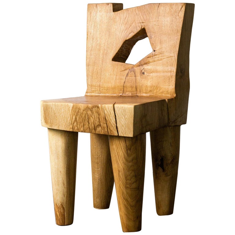 Valletta Oak Chair Sculpted by Vince Skelly